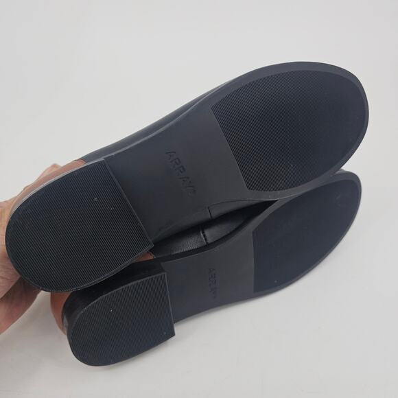 ARRAY Harper Loafer Slip OnTan Brown & Black Leather Loafer Shoe Women's 9 Basic - Picture 7 of 11